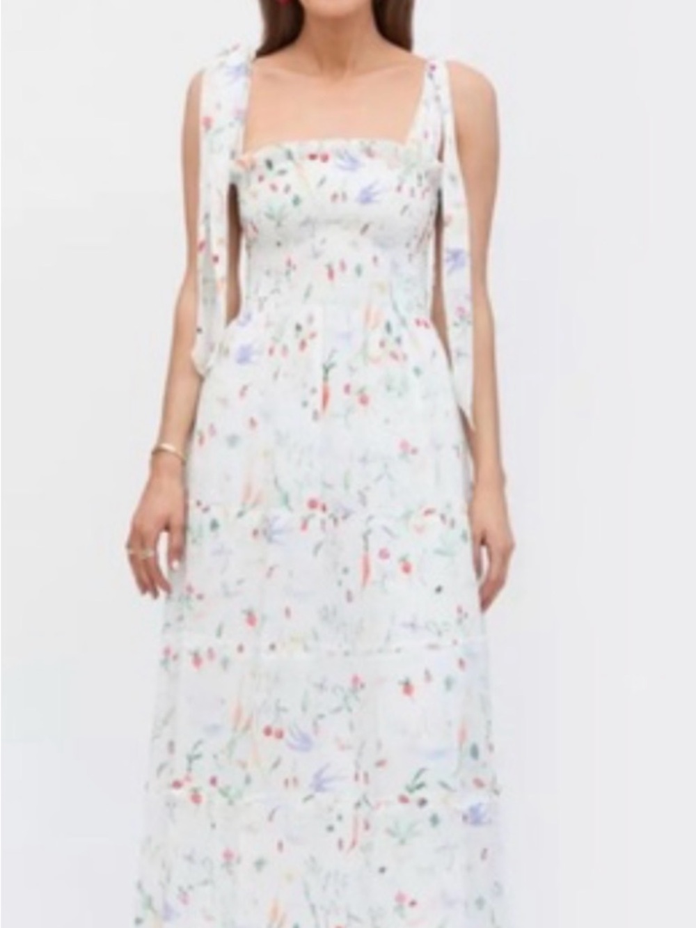 Hill House Ribbon Ellie Nap Dress Veggie Botanical